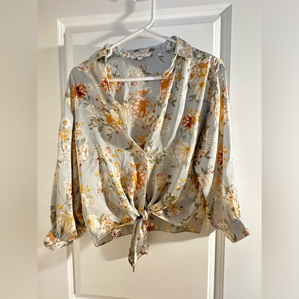 Cloud chaser sateen top